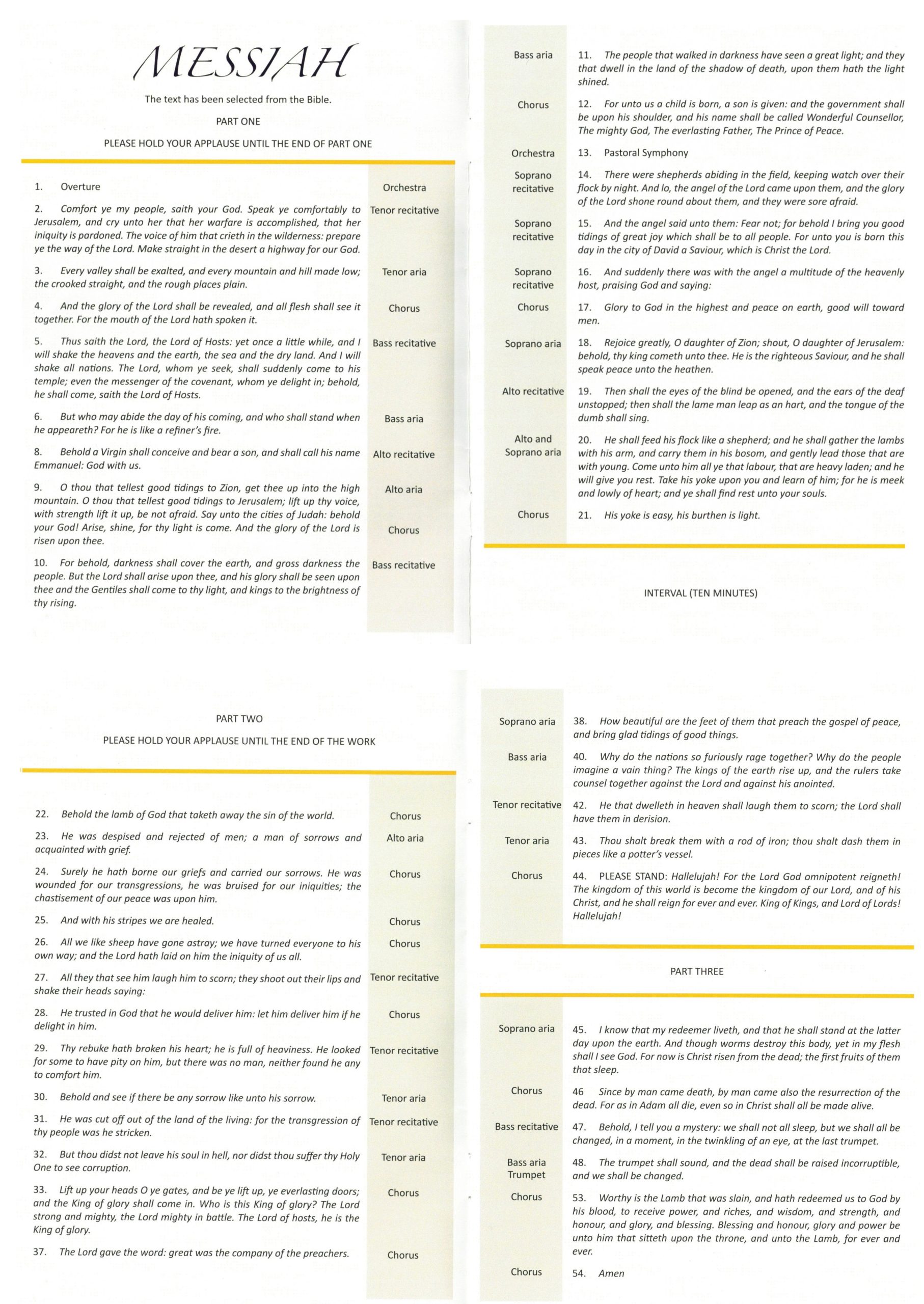 Concert Programme Cover